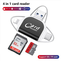 Thumbnail for Multi-Port 4 in1 Universal SD TF Card Reader