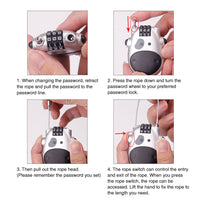Thumbnail for Adjustable Cable Security Combination Lock