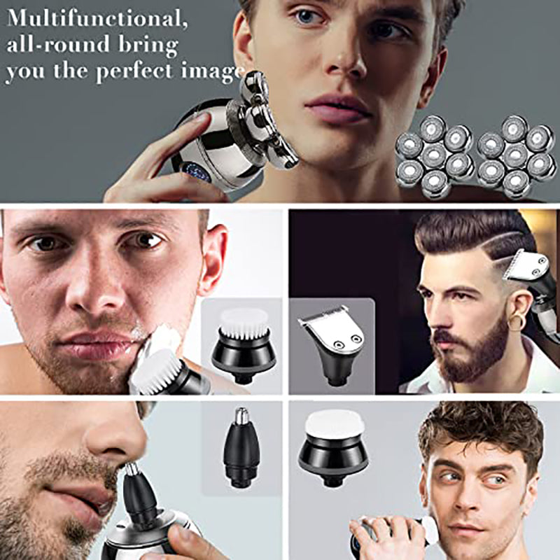 Men's Electric Head Shaver with 7D Floating Cutter