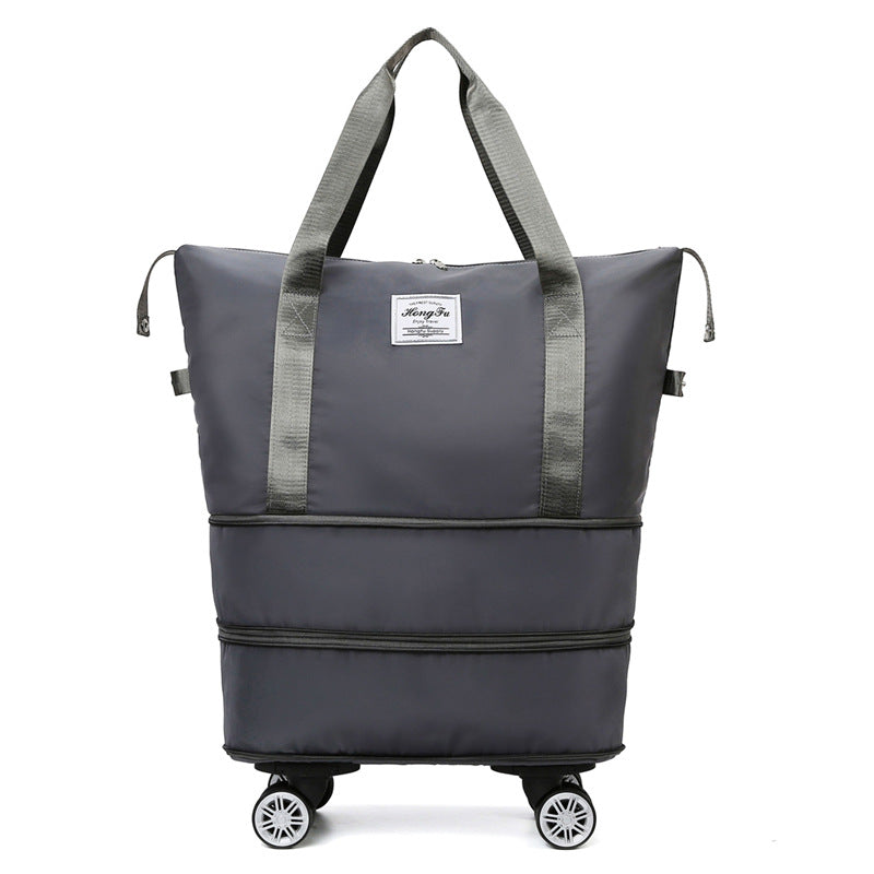 Foldable High Capacity Bag With Removable Wheels