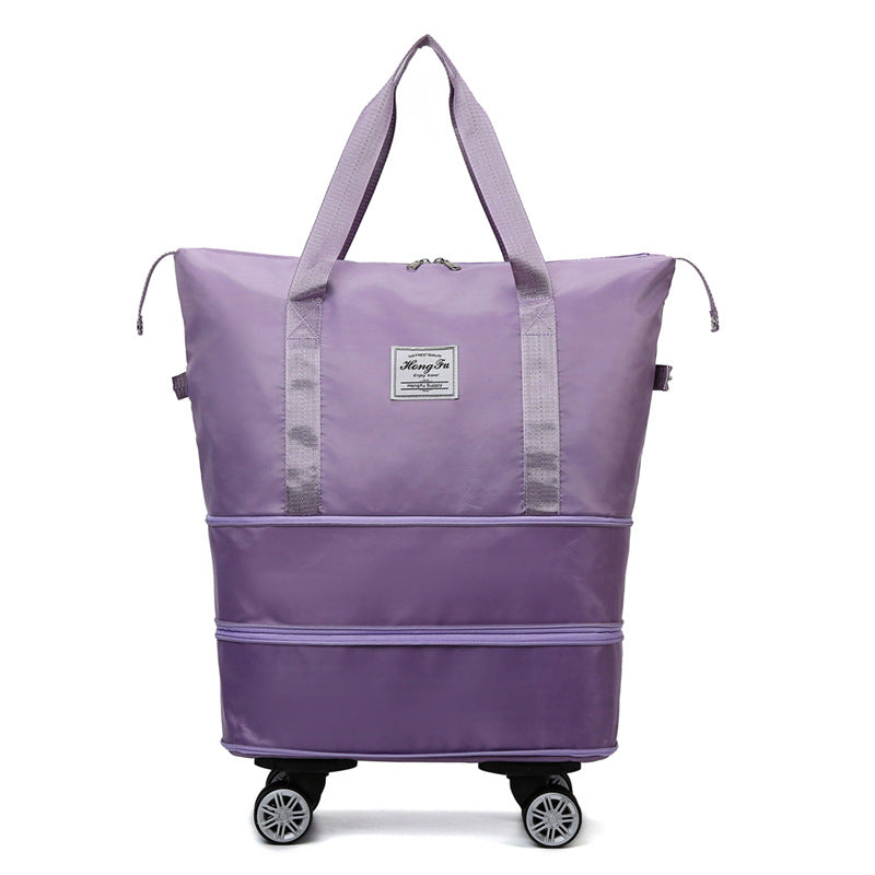 Foldable High Capacity Bag With Removable Wheels