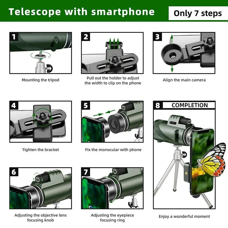 High Definition Portable Monocular Telescope