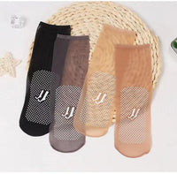 Thumbnail for Women’s Invisible Crystal Silk Socks (5 Pairs)