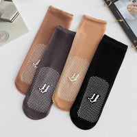 Thumbnail for Women’s Invisible Crystal Silk Socks (5 Pairs)