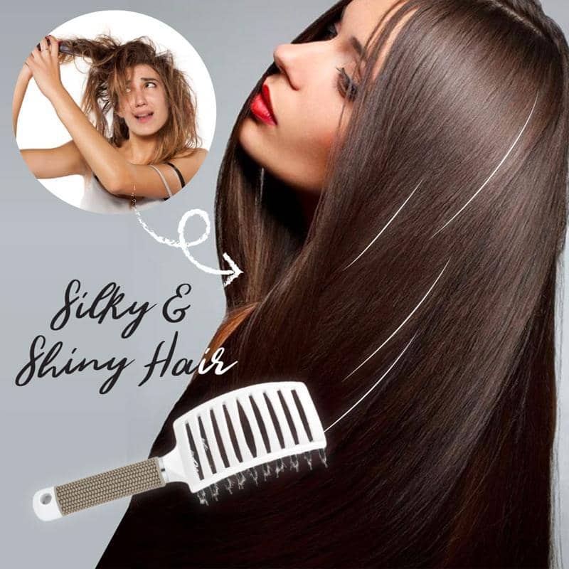 Detangler Bristle Nylon Hairbrush (Buy 1 Get 1 Free)