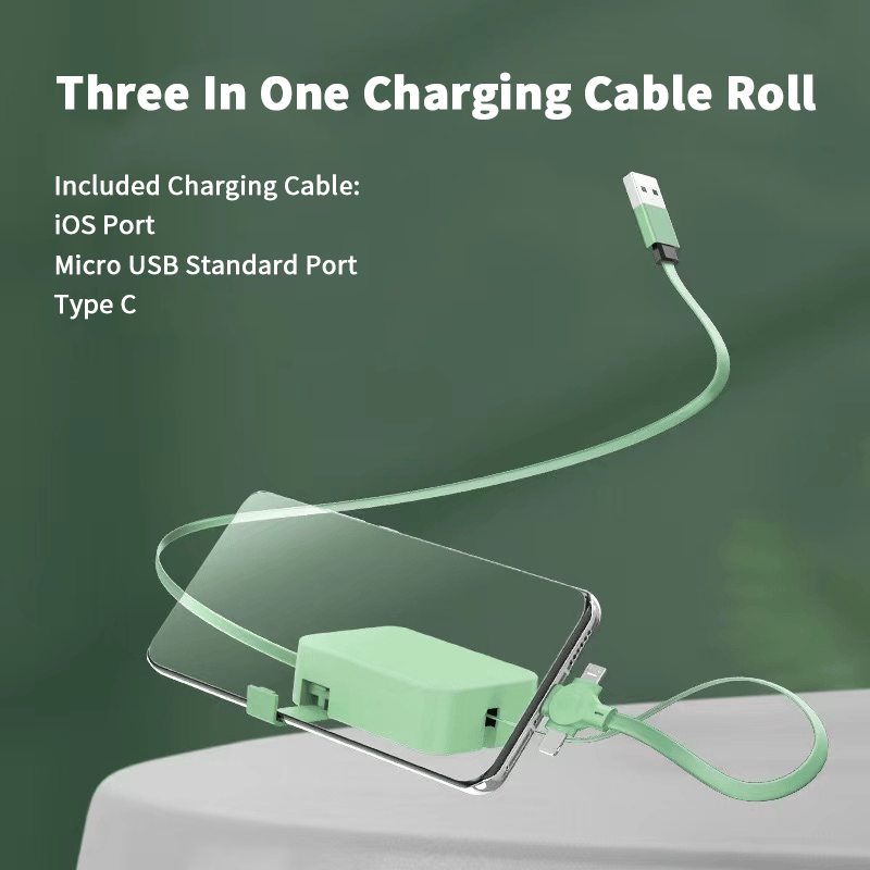 3-In-1 Charging Cable Roll (Buy 1 Get 1 Free)