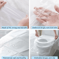 Thumbnail for Biodegradable Disposable Plastic Toilet Seat Cover (50 PCS)