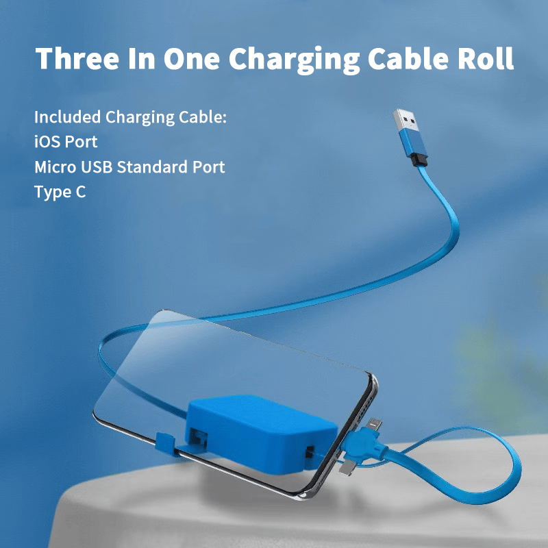 3-In-1 Charging Cable Roll (Buy 1 Get 1 Free)