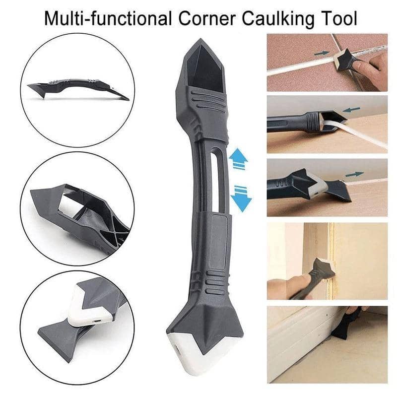 3-in-1 Silicone Removal And Caulking Multi-Tool (6 PC Set) Home & Kitchen Shopzu.com 