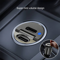 Thumbnail for Mini Stealth USB/USB-C Car Quick Charger