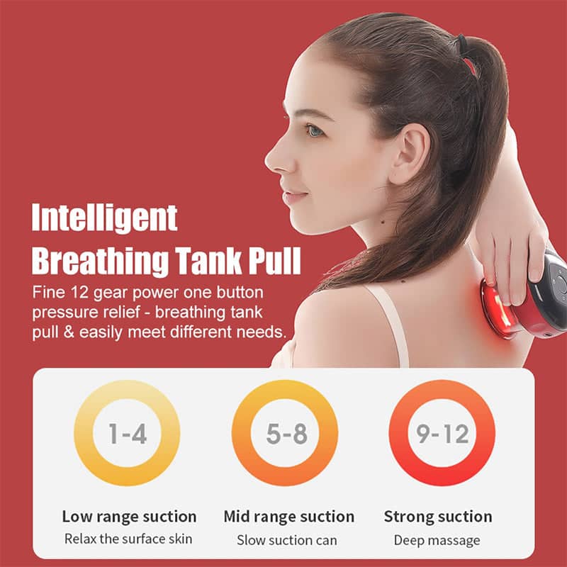 Electric Smart Cupping Massager (12-Level Intensity)