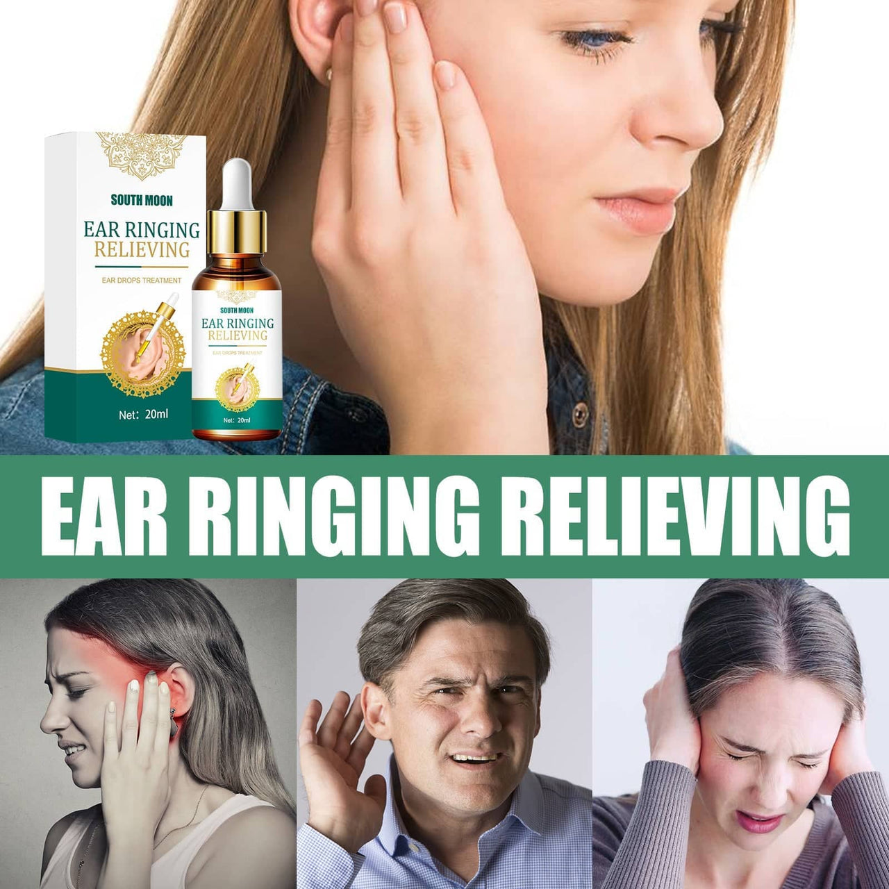 All-Natural Tinnitus Relief Ear Drops (Buy 1 Get 1 Free)