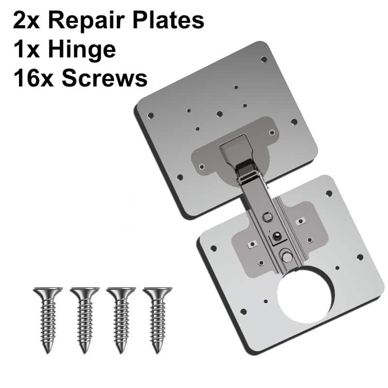 Hinge Repair Plate Home & Kitchen Shopzu.com Hinge Repair Plate Set 