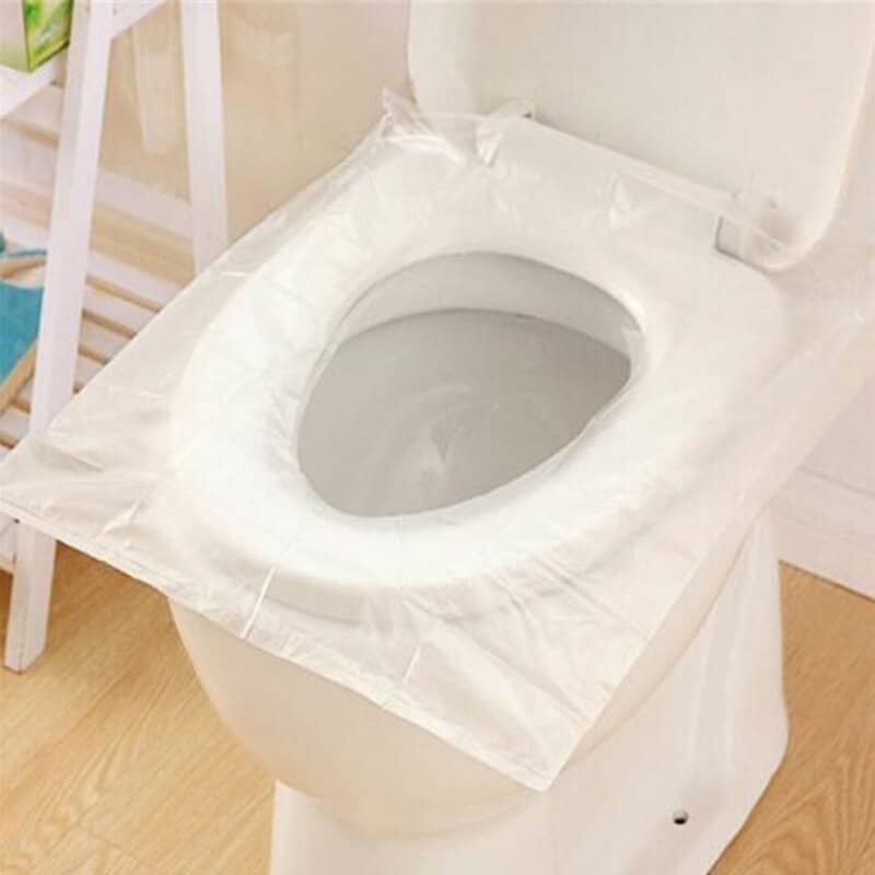 Biodegradable Disposable Plastic Toilet Seat Cover (50 PCS)