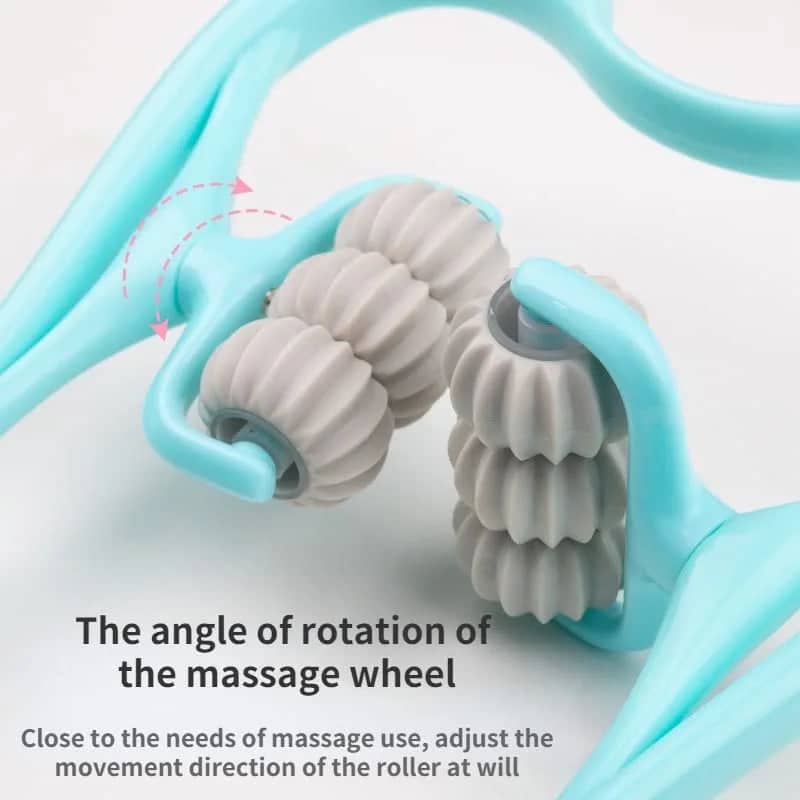 Adjustable Six-Wheel Neck Massager Tool