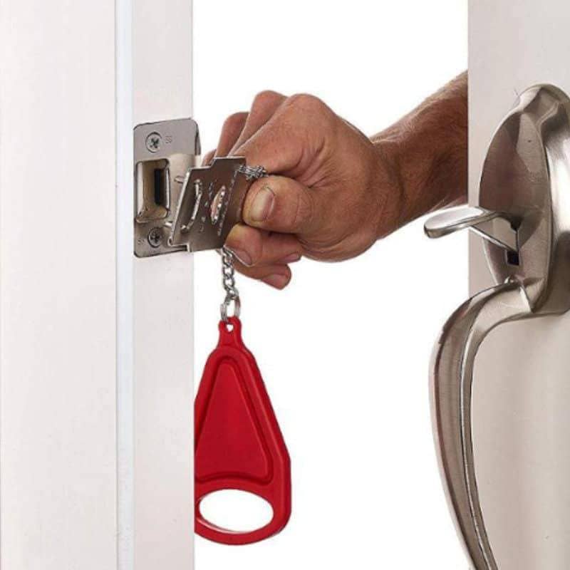 Portable Self-Defense Door Lock Home & Kitchen Shopzu.com 