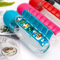Thumbnail for Water Bottle With 7-Day Pill Box Home & Kitchen Shopzu.com 