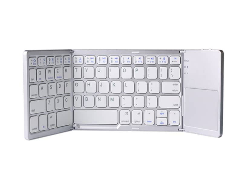Wireless Bluetooth Foldable Keyboard With Touchpad Computer Accessories Shopzu.com 