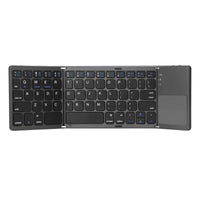 Thumbnail for Wireless Bluetooth Foldable Keyboard With Touchpad Computer Accessories Shopzu.com Black 