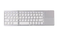 Thumbnail for Wireless Bluetooth Foldable Keyboard With Touchpad Computer Accessories Shopzu.com White 